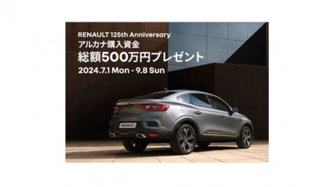 設立125周年記念。アルカナ購入資金総額500万円プレゼント